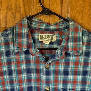 Duluth Trading Men's BBQ Relaxed Fit Short Sleeve Shirt